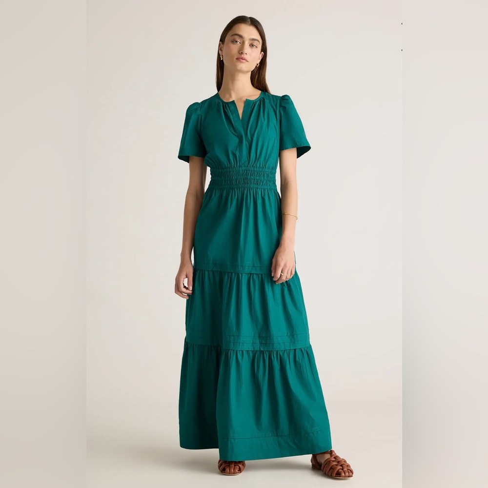 NWT Quince Teal Maxi Dress